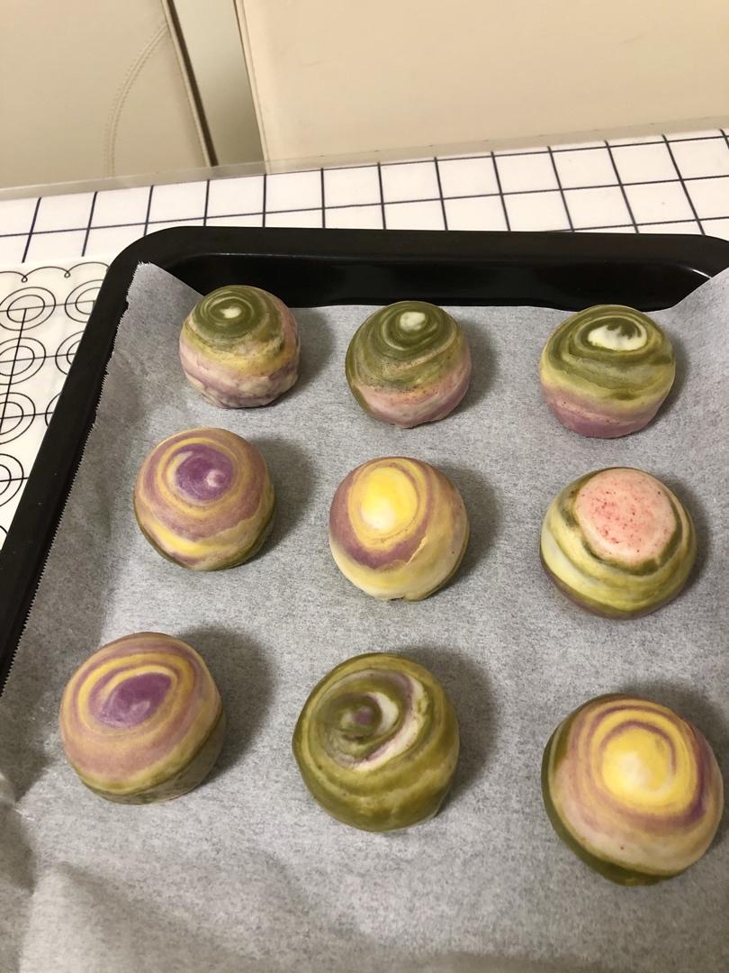 🌈免揉，免松弛，超高颜值小马宝莉彩虹蛋黄酥（含详细操作视频）