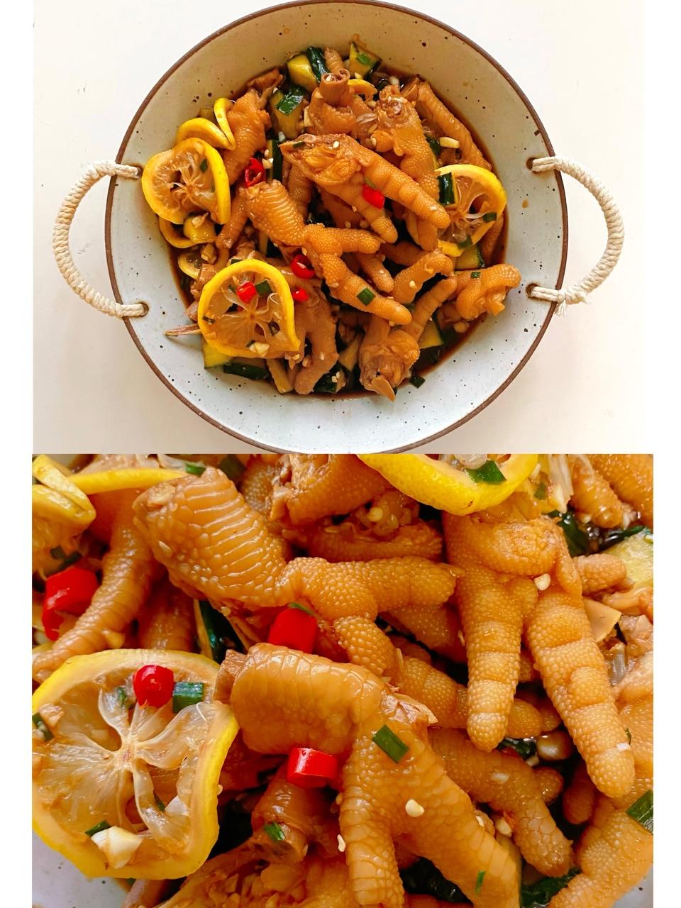 酸辣柠檬鸡爪🍋的做法