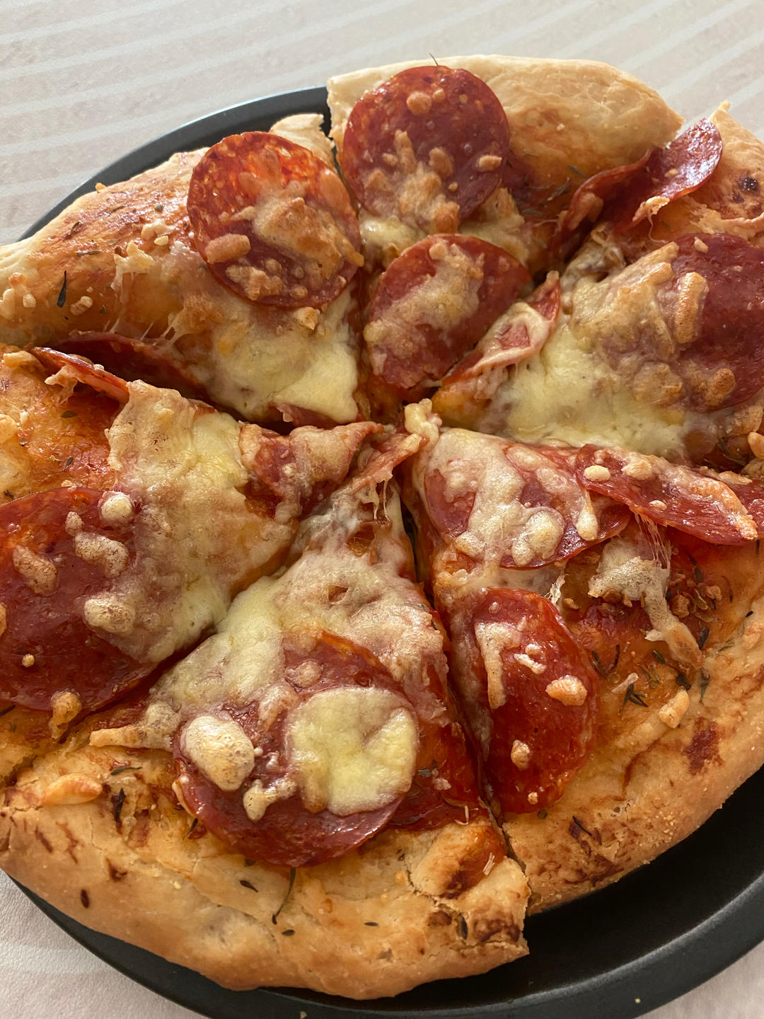 萨拉米披萨，学会了不用去必胜客（含视频）