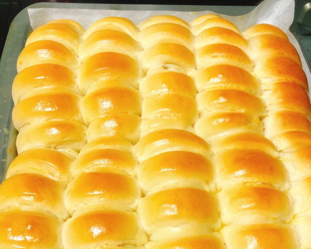 最简单的软排面包（一次发酵）的做法