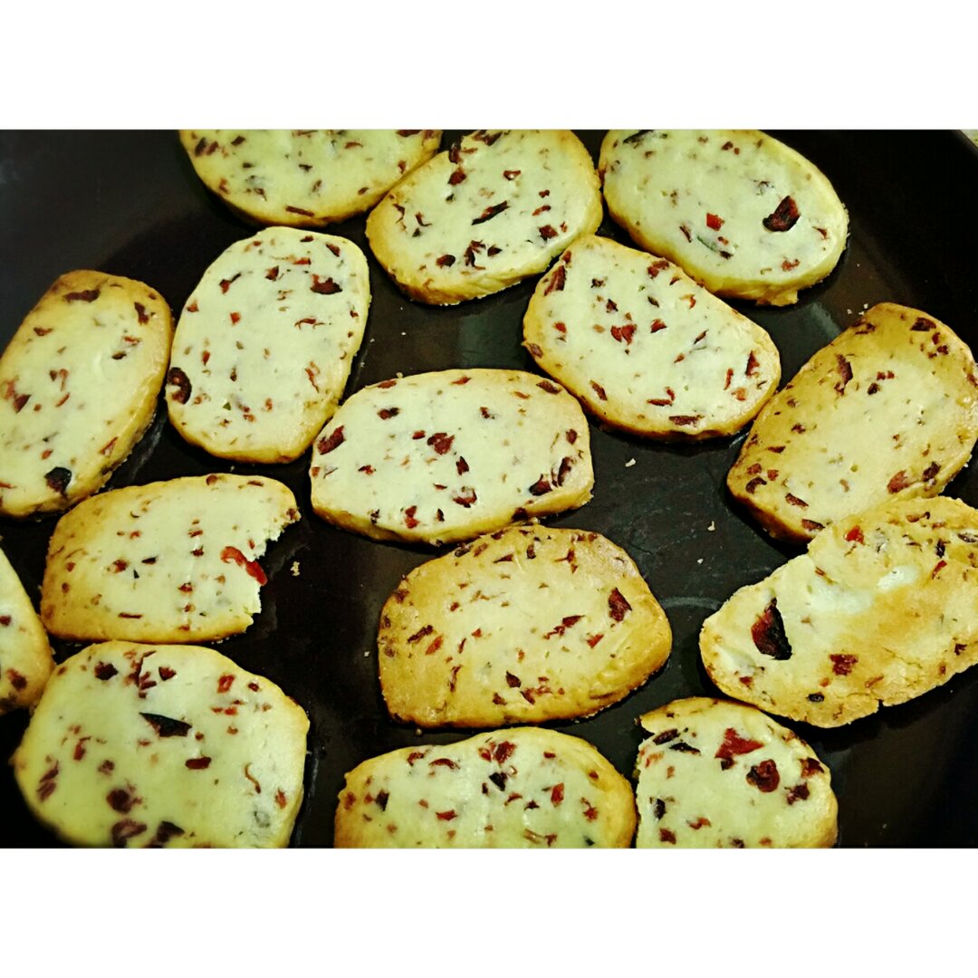 低糖少油版蔓越莓饼干