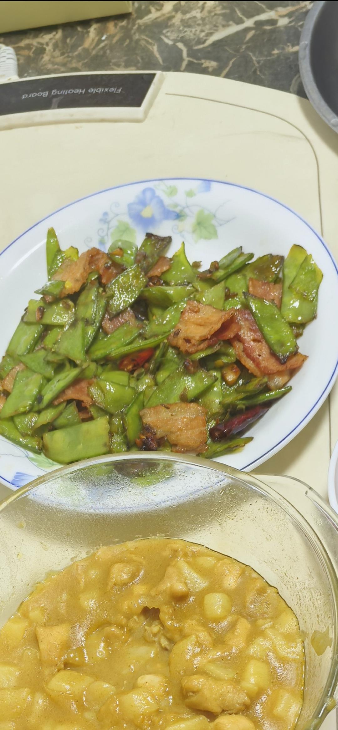 培根炒荷兰豆