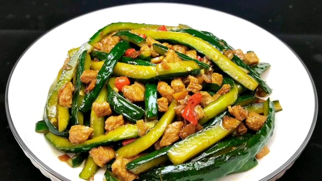 肉炒黄瓜条的做法
