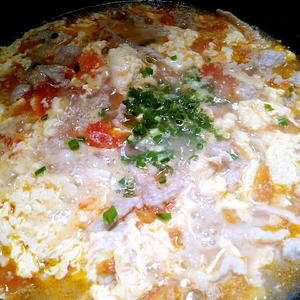 番茄鸡蛋滑肉汤（火烧馍标配）的做法 步骤11