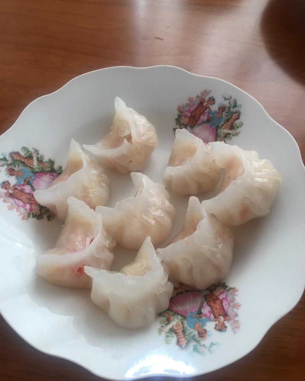 弯梳虾饺