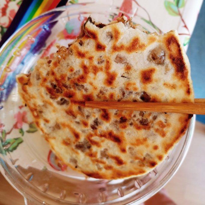 超详细平底锅版梅干菜锅盔（烧饼）
