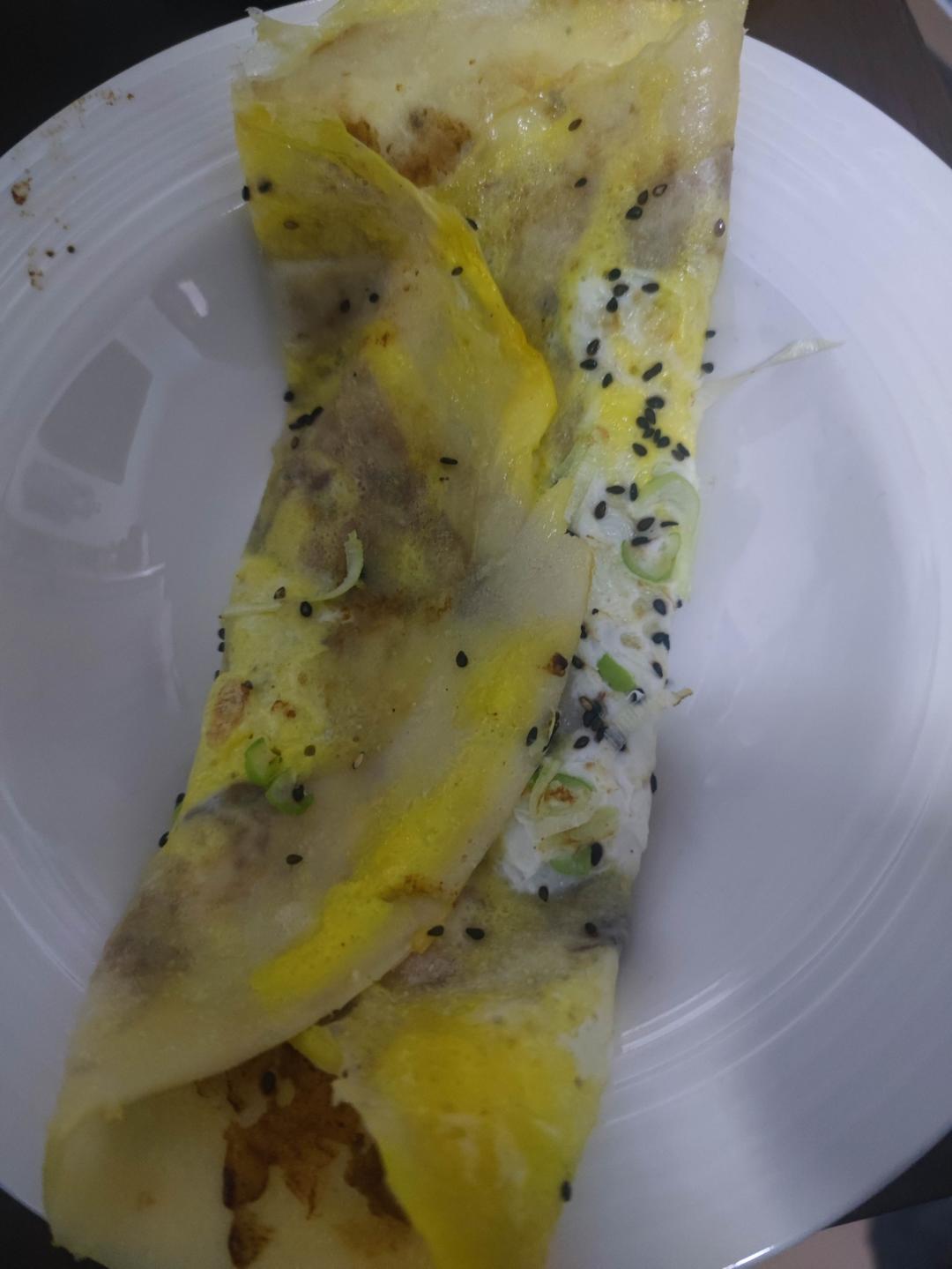 简单快手蔬菜鸡蛋煎饼