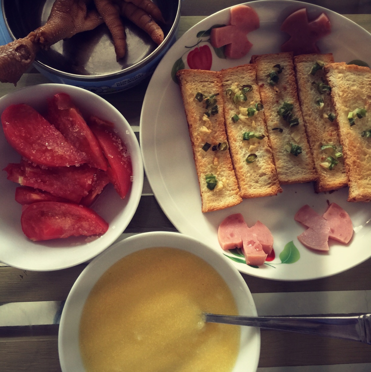 香蒜面包条