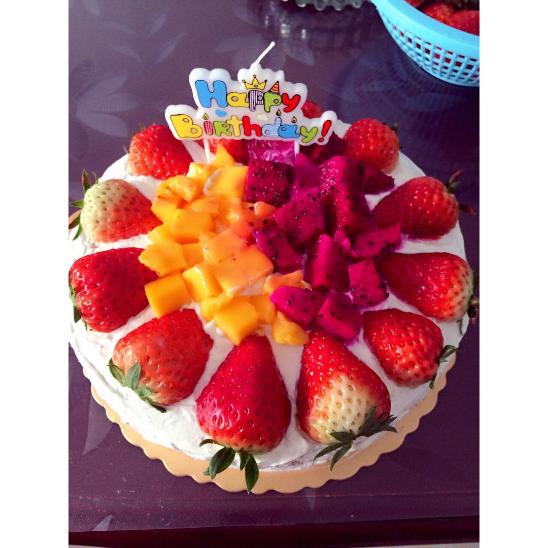 简单好做的8寸戚风蛋糕