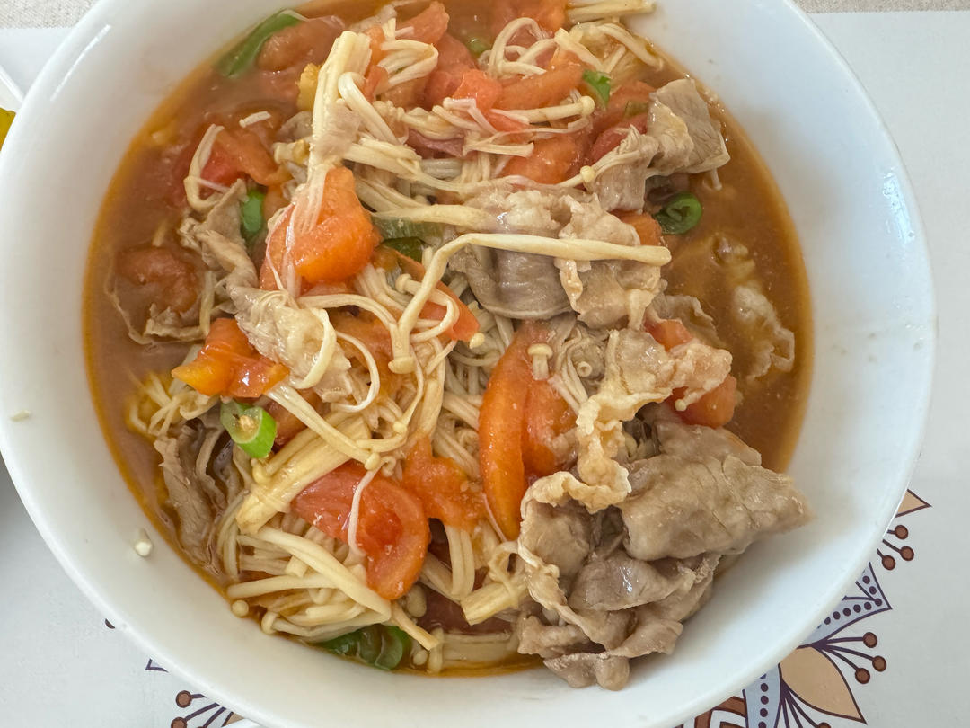 无敌下饭的番茄金针菇肥牛‼️做法简单0失败