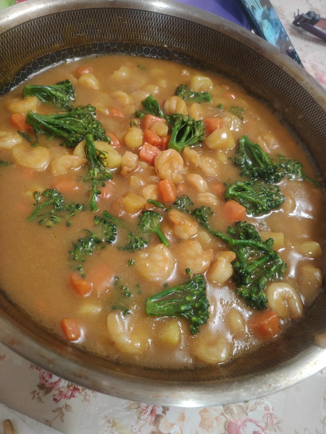 咖喱大虾饭（懒人0失误）