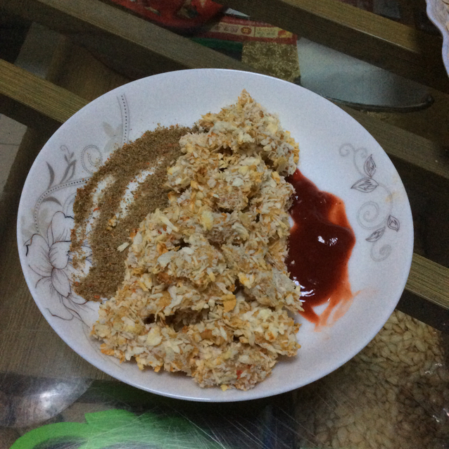 低卡低脂烤箱版鸡米花