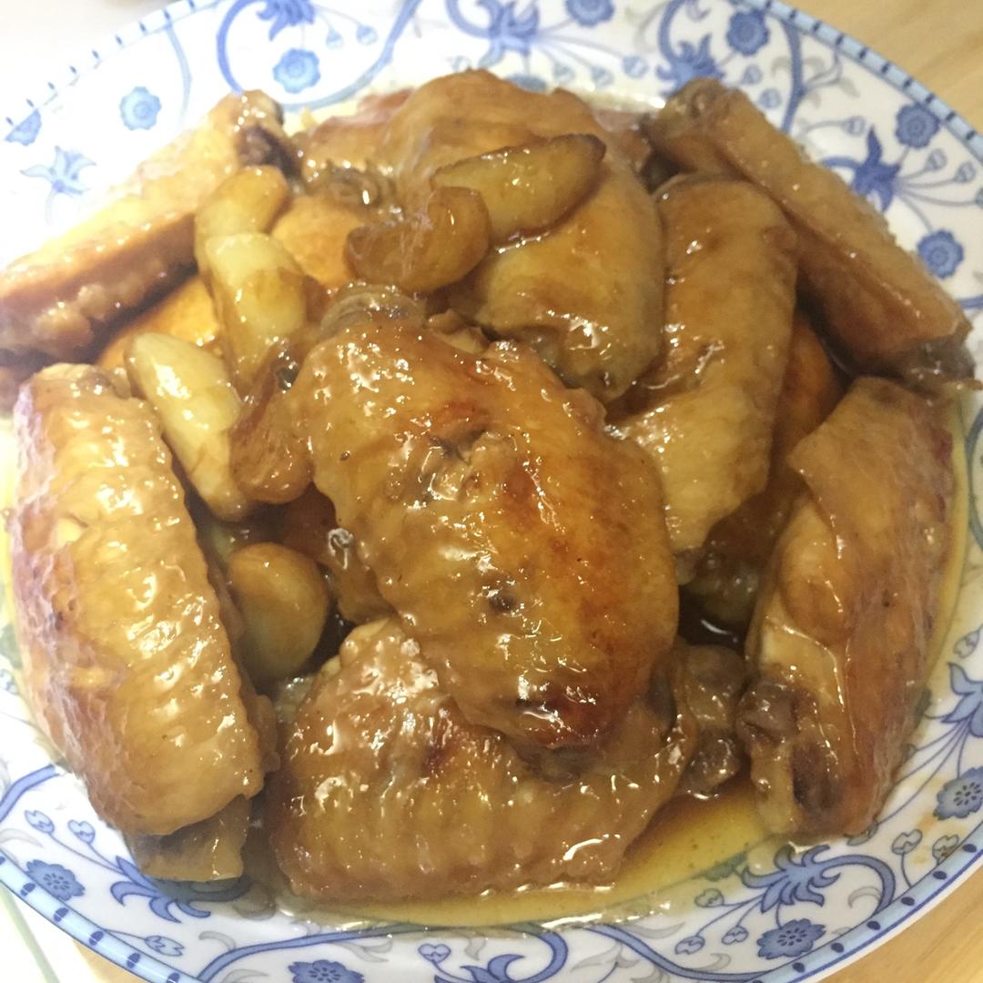 蒜香蚝油鸡翅中