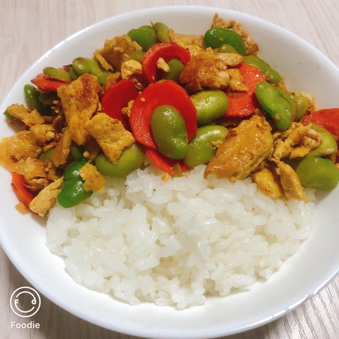 蚕豆炒蛋