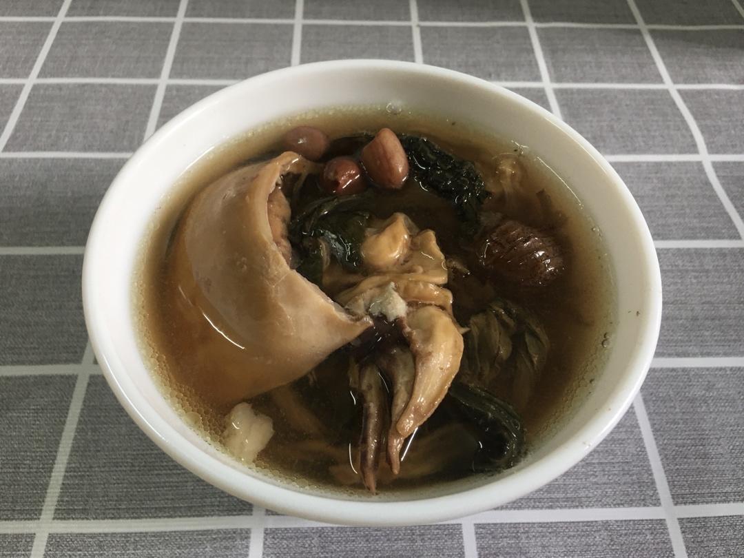 下奶神汤（墨鱼菜干花生炖瘦肉/猪蹄）