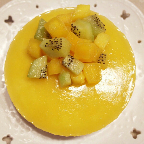 料超足的芒果慕斯蛋糕