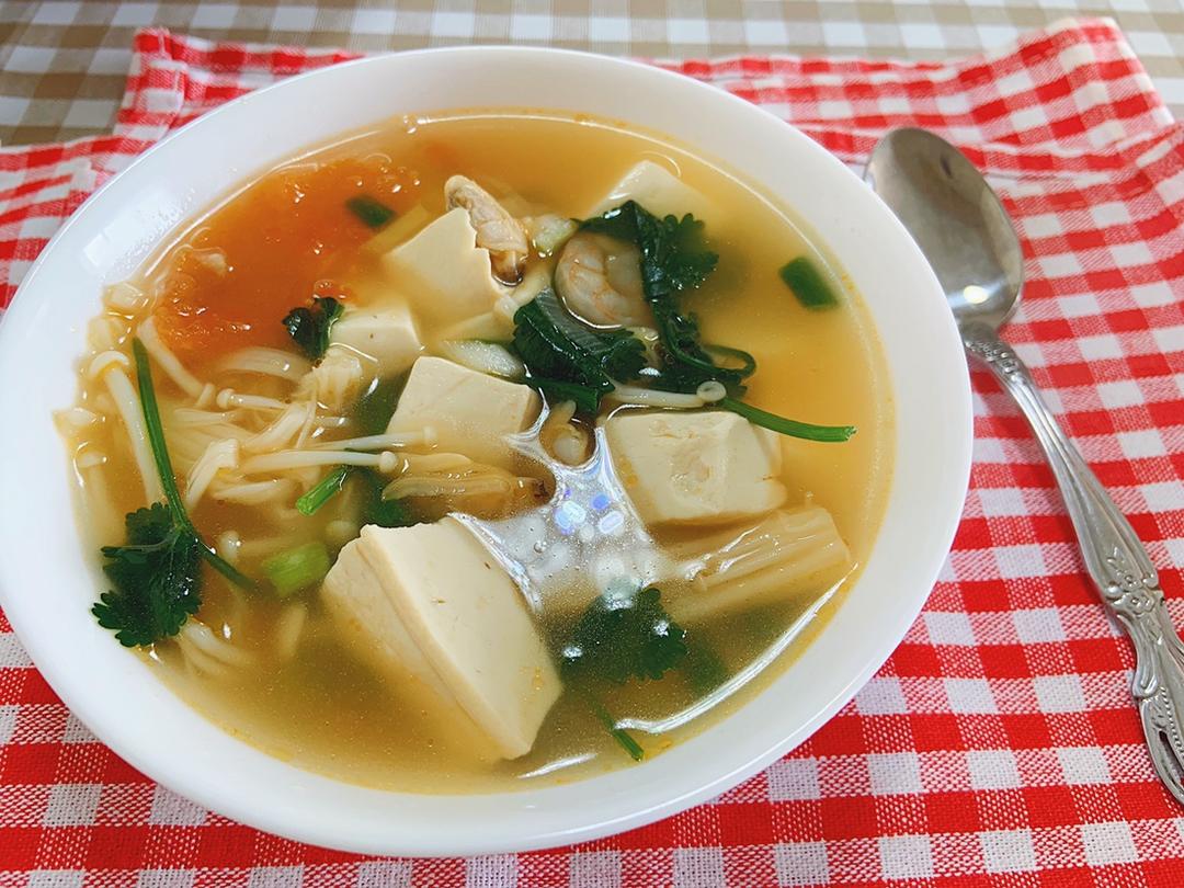 蛤蜊豆腐汤(减肥)