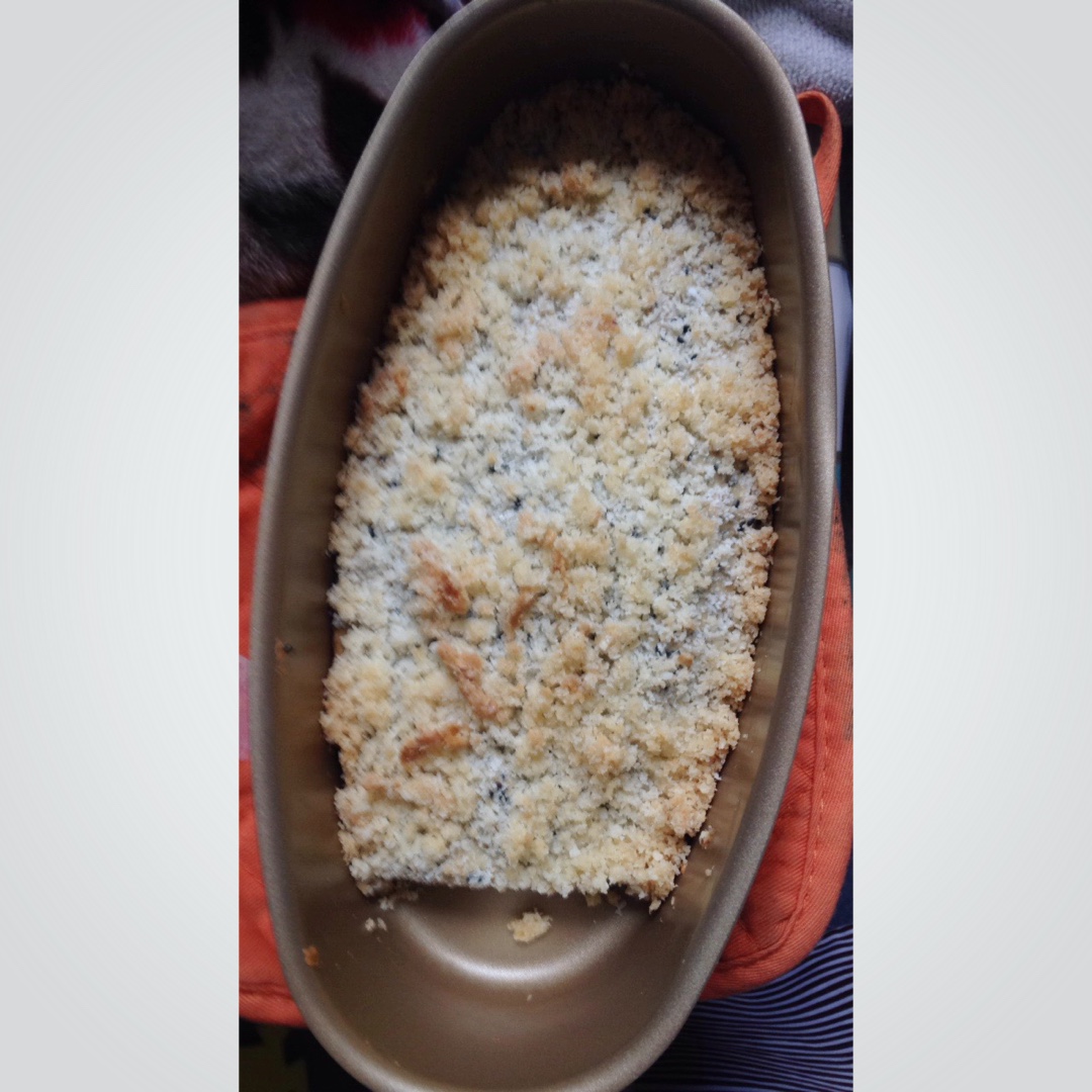 黑芝麻椰蓉酥粒磅蛋糕