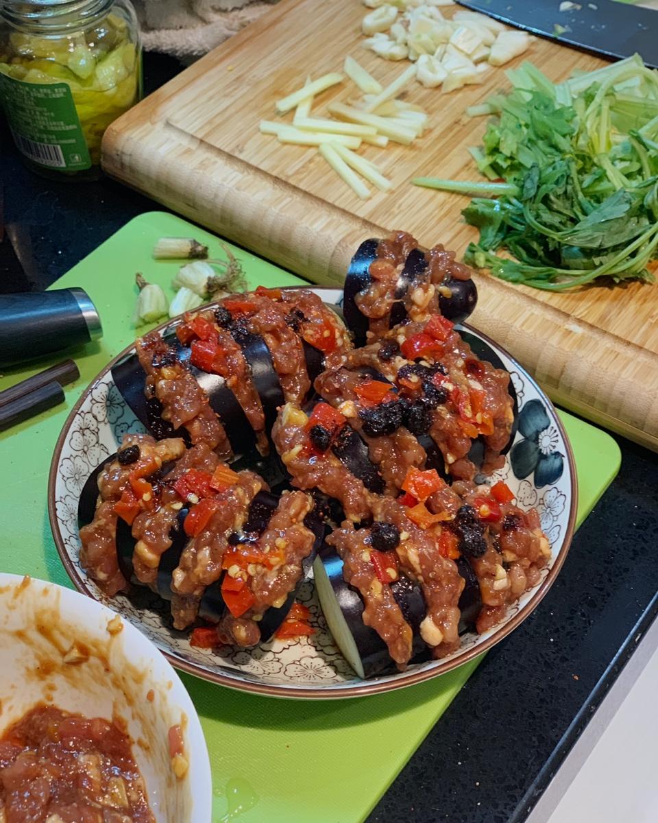 肉末蒸茄子