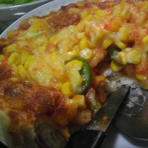 玉米海鲜披萨的做法 步骤5