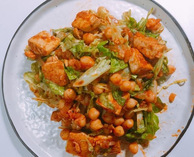 烧烤酱豆腐鹰嘴豆沙律 Tofu & Chickpea BBQ Sauce的做法