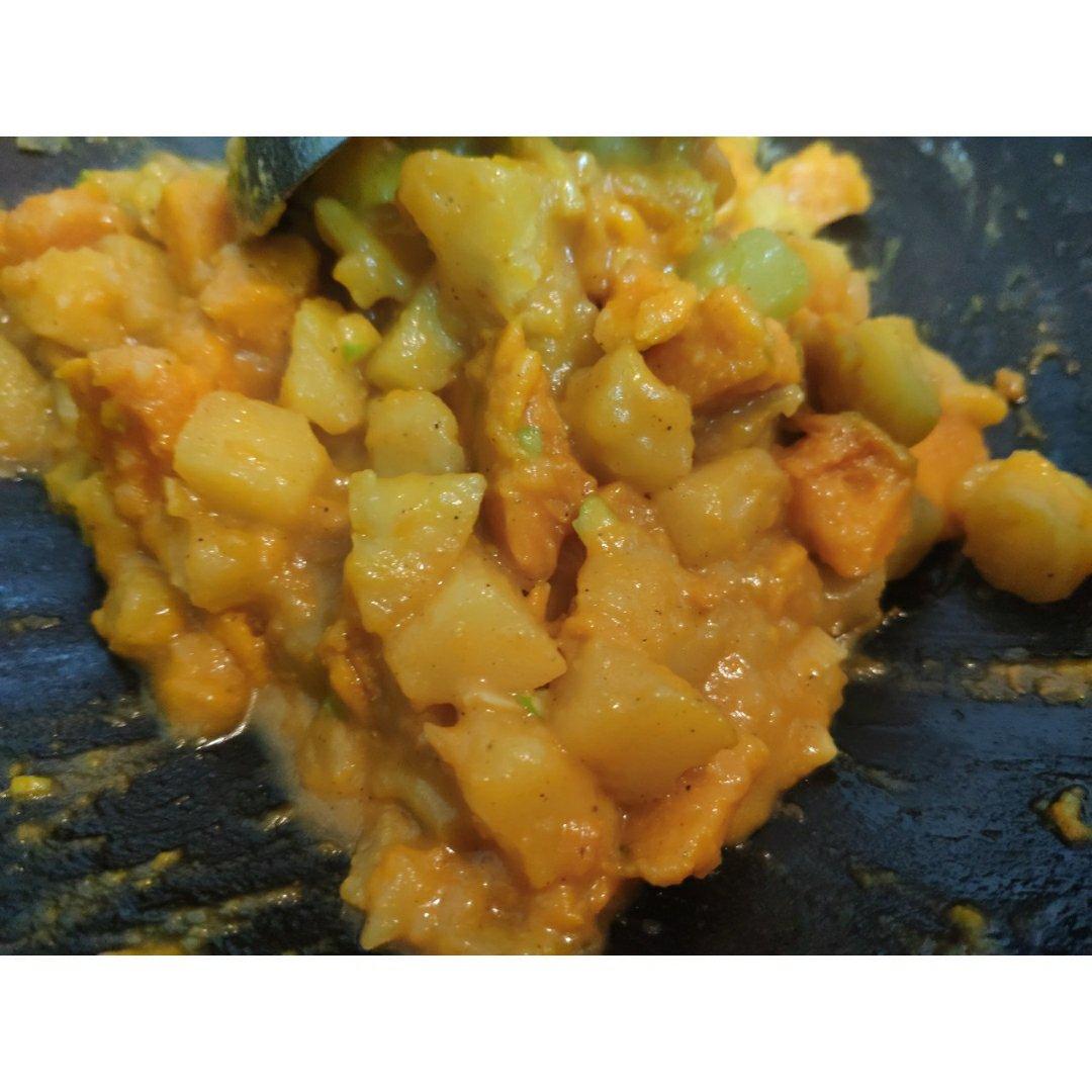 素食之南瓜炖土豆