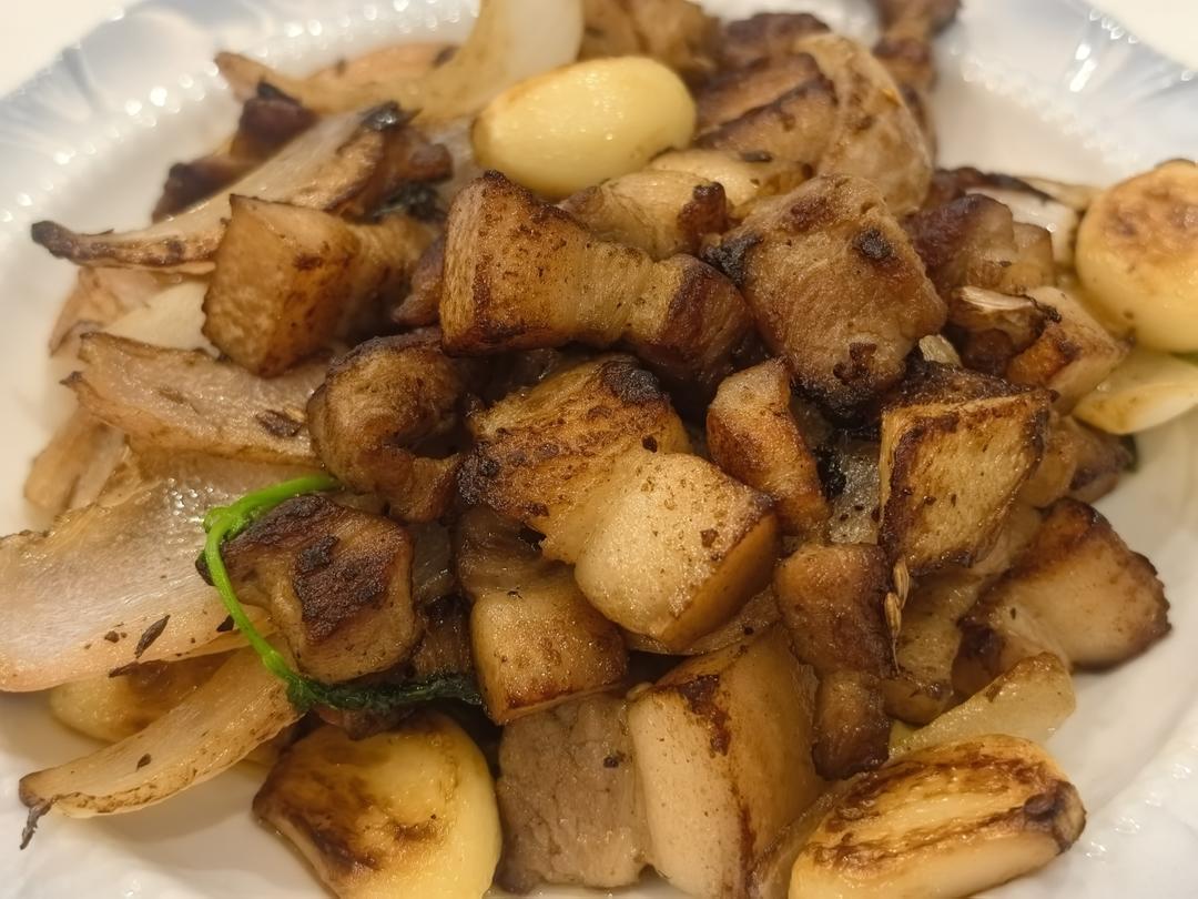 蒜香猪肉粒