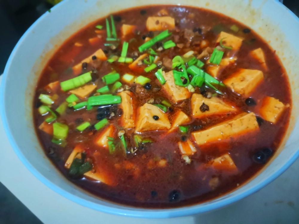 吃完两碗饭的麻婆豆腐