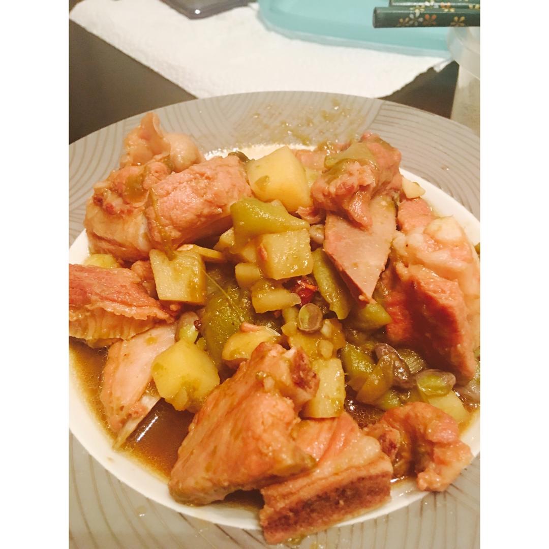 排骨炖豆角