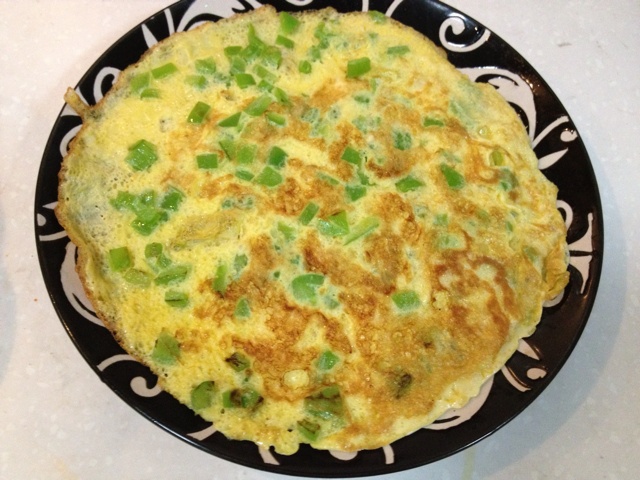 青椒鸡蛋饼