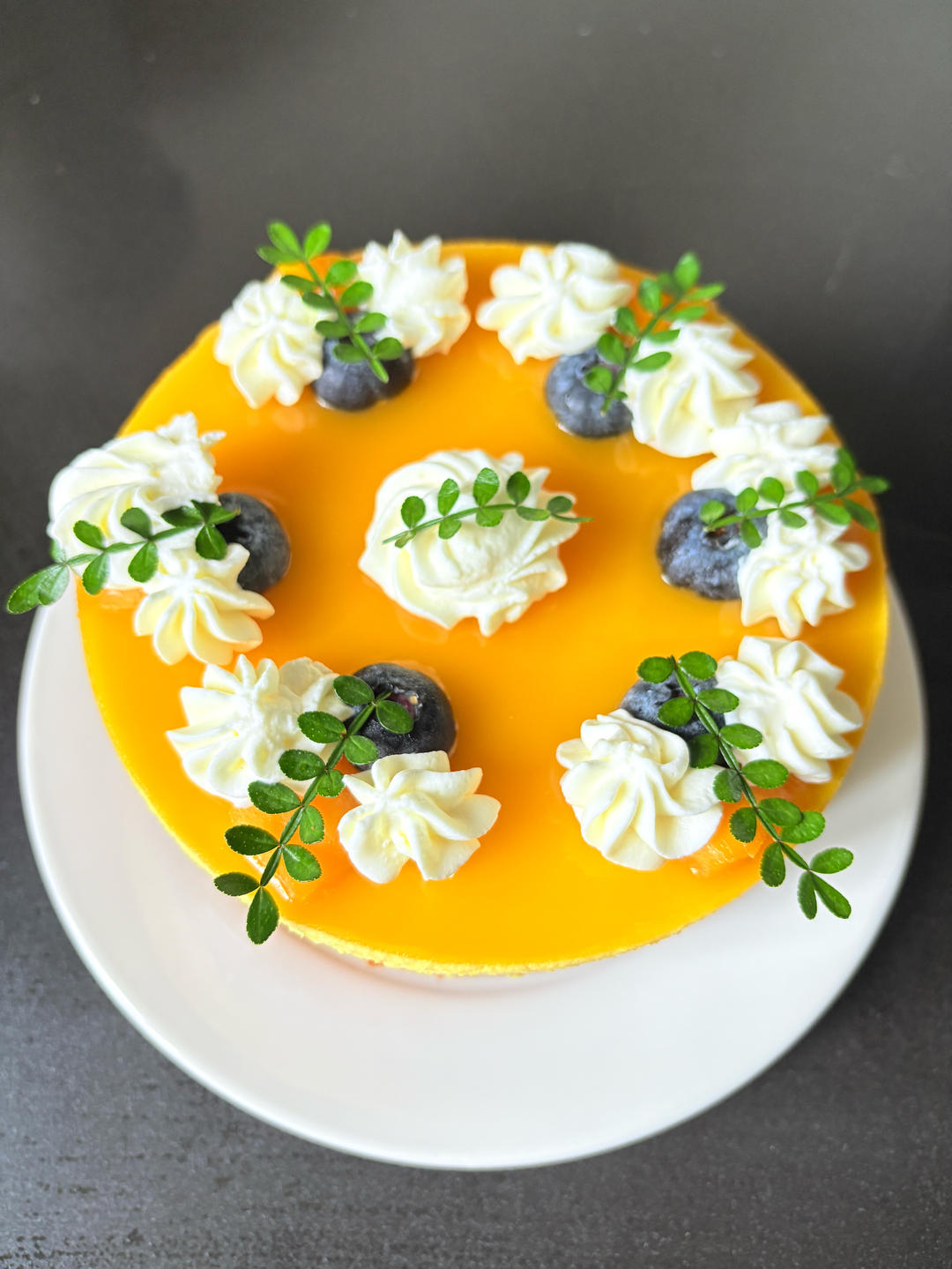 酸奶慕斯蛋糕（蓝莓＋芒果）