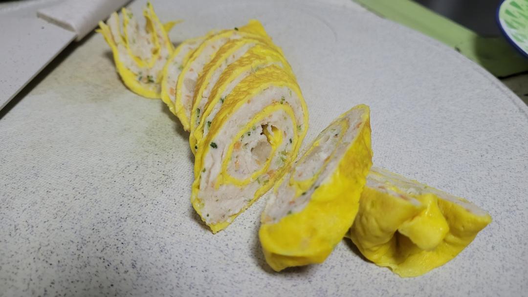 小时候年夜饭必备菜：清蒸鲜肉鸡蛋卷