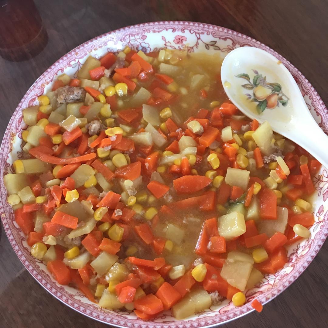 素菜也香甜玉米番茄丁