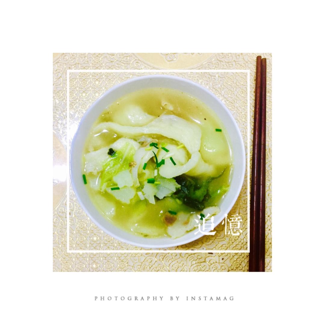 鸡蛋面块