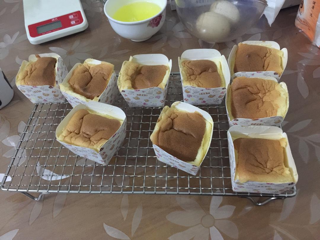 北海道戚风杯子蛋糕