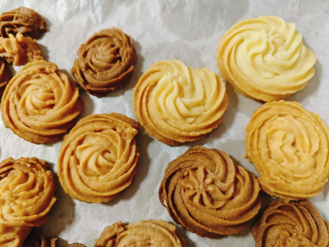 原味/巧克力/抹茶曲奇（快速方法）