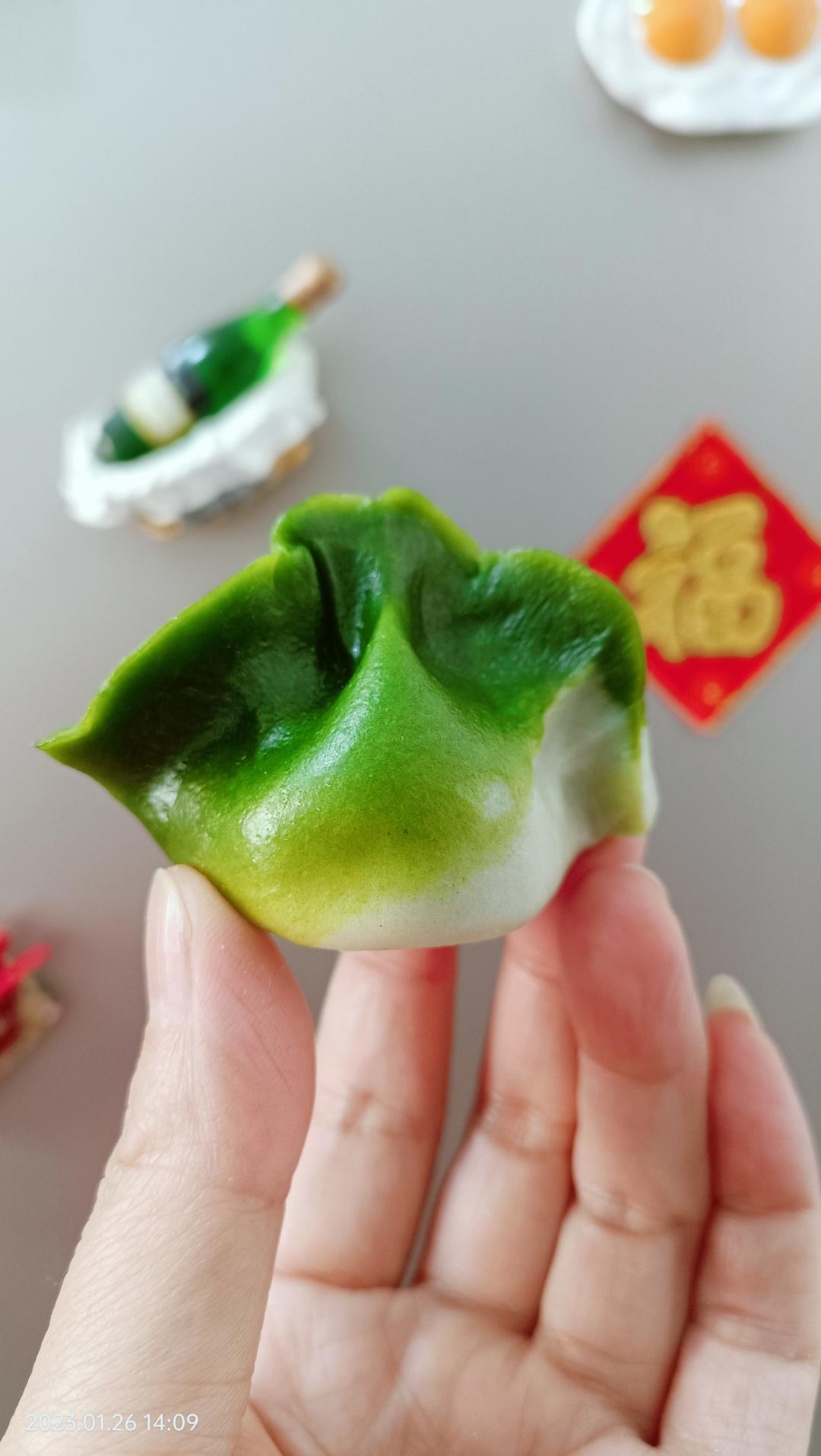 翡翠白菜饺