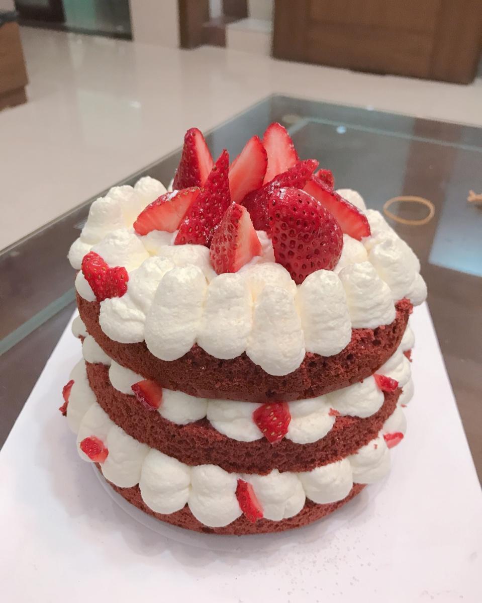 暖心红丝绒蛋糕［6寸绵软戚风版 ］