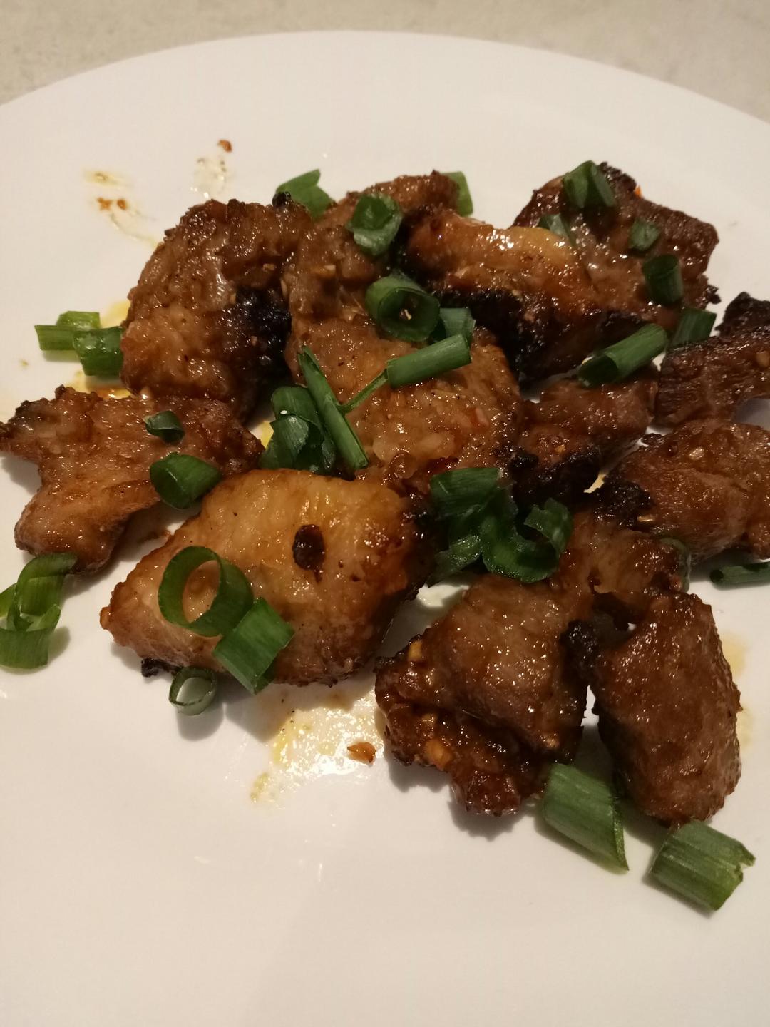 简单又好吃的烤五花肉、烤猪颈肉