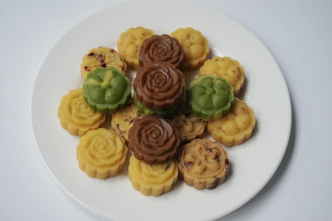 花样绿豆糕的做法