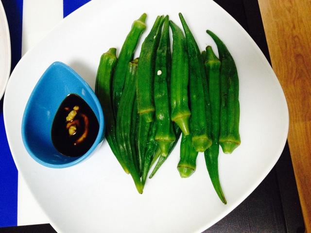 芥末秋葵的做法步骤图 芥末秋葵怎么做好吃 Xiangrij 下厨房