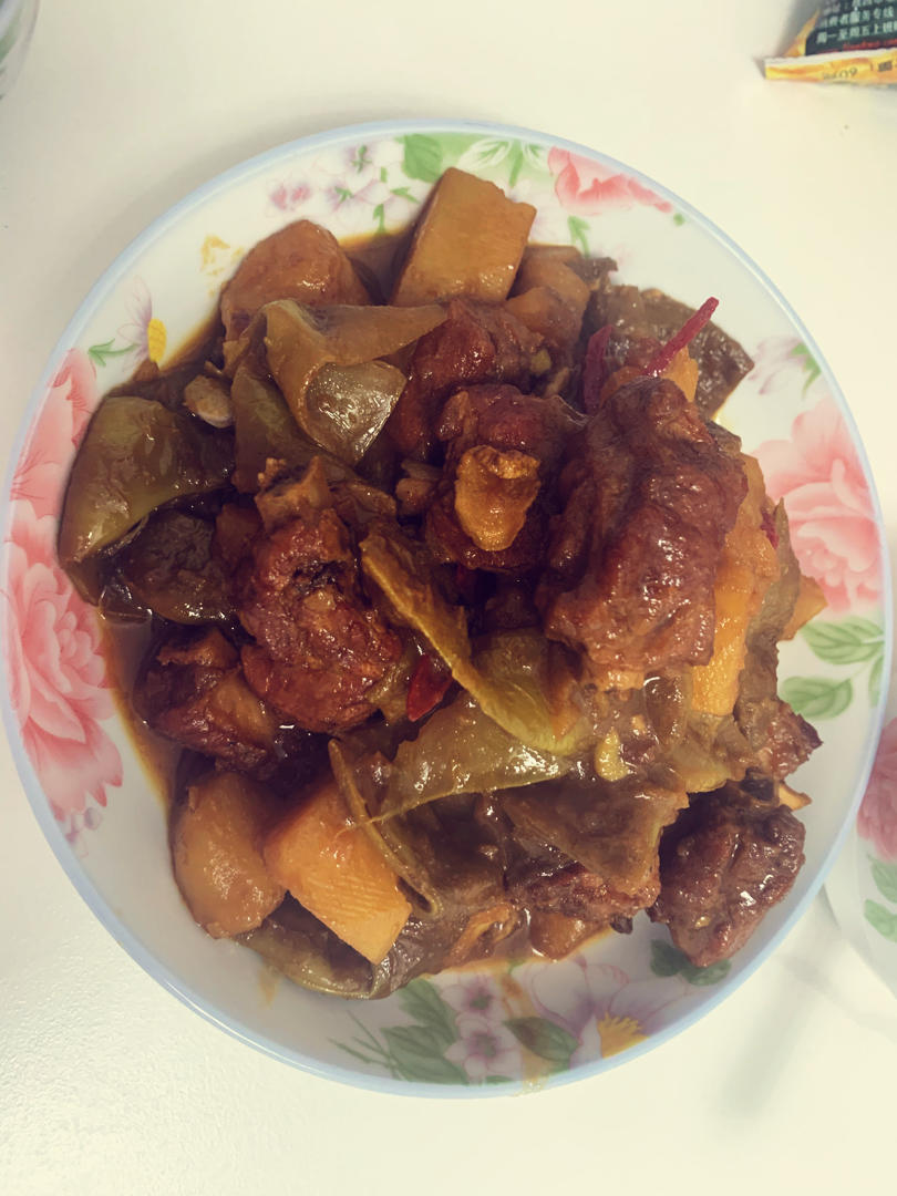硬菜代表--排骨炖豆角土豆（豆角焖面胚子）