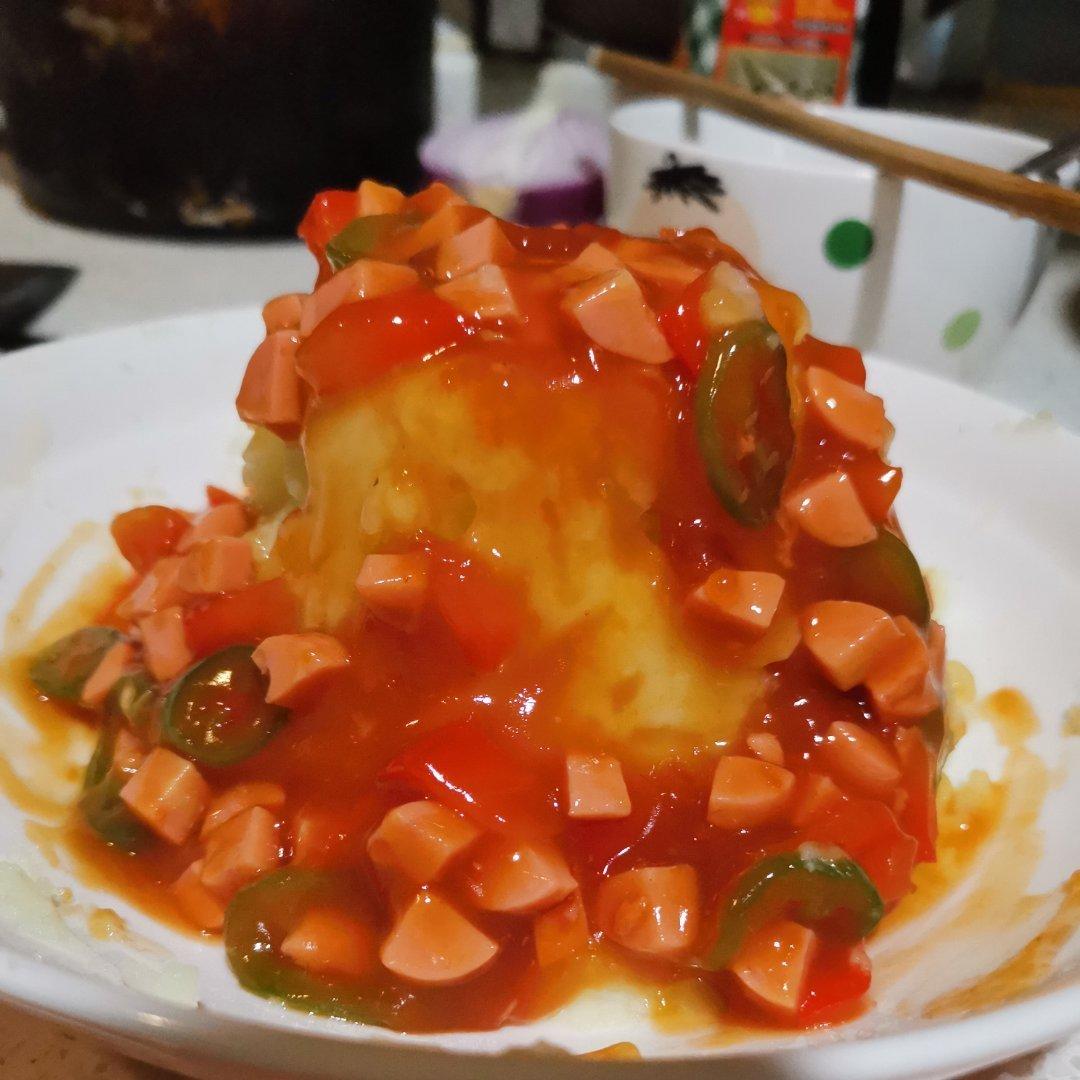 酸酸甜甜儿童版火山土豆泥