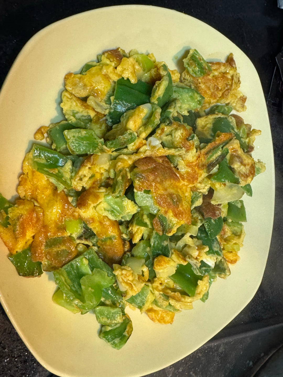 零失败简单的青椒煎鸡蛋