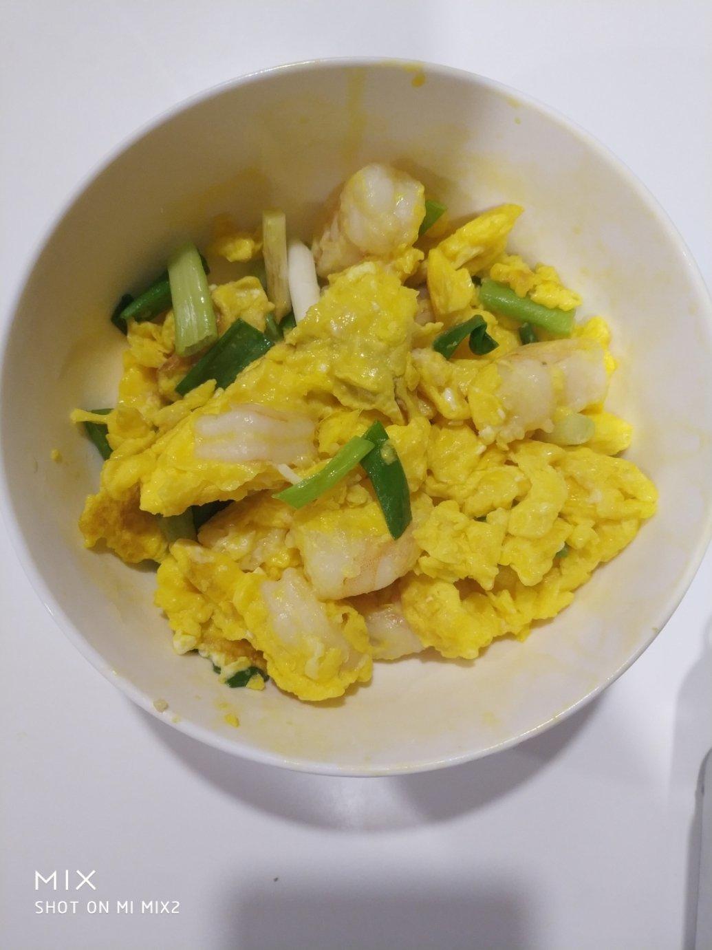 虾仁炒蛋