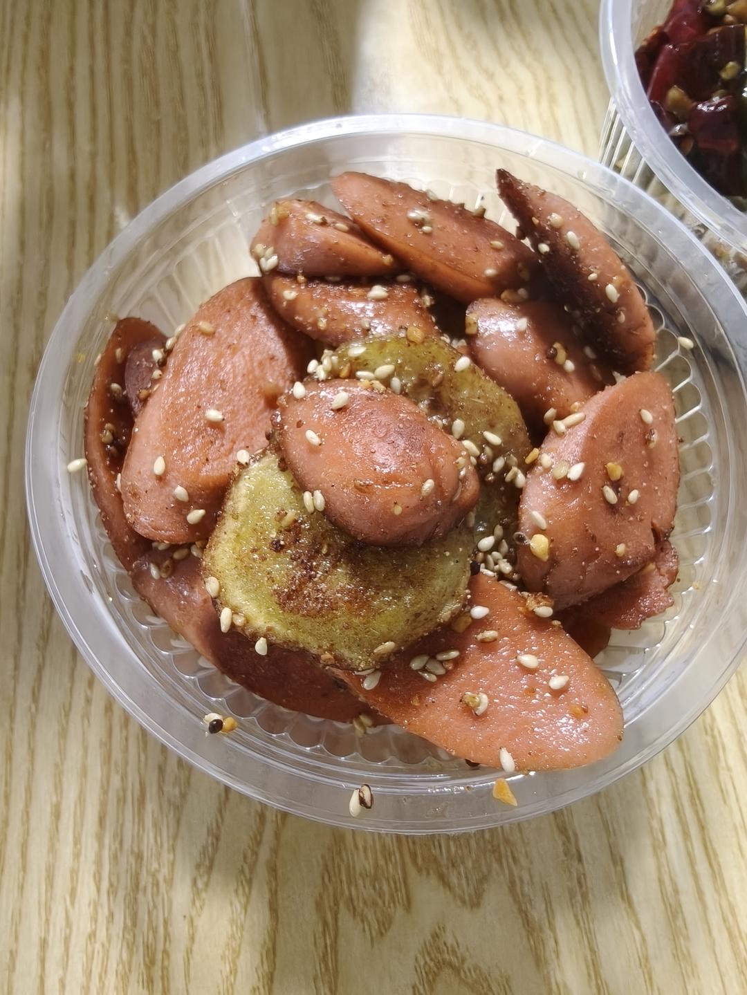 孜然土豆火腿肠 香辣过瘾还便宜！