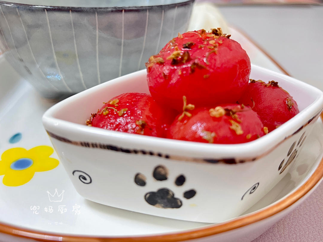 桂花蜂蜜圣女果（樱桃番茄）Honey-Compoted Cherry Tomatoes