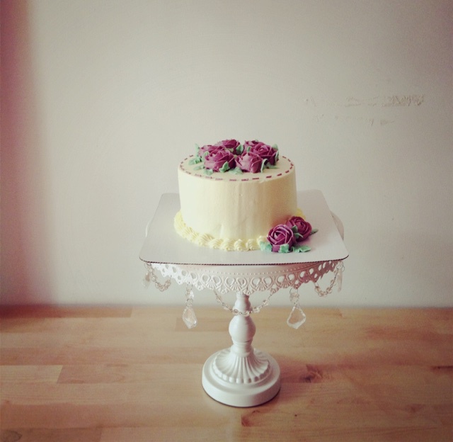 芝士奶油霜裱花蛋糕