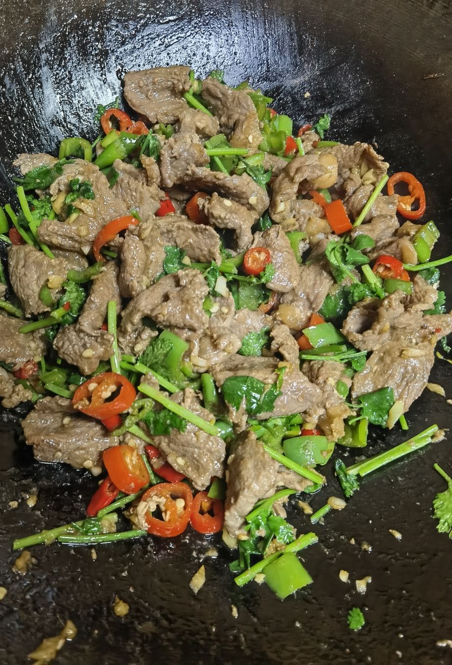 小炒黄黄黄黄黄牛肉的做法 步骤9