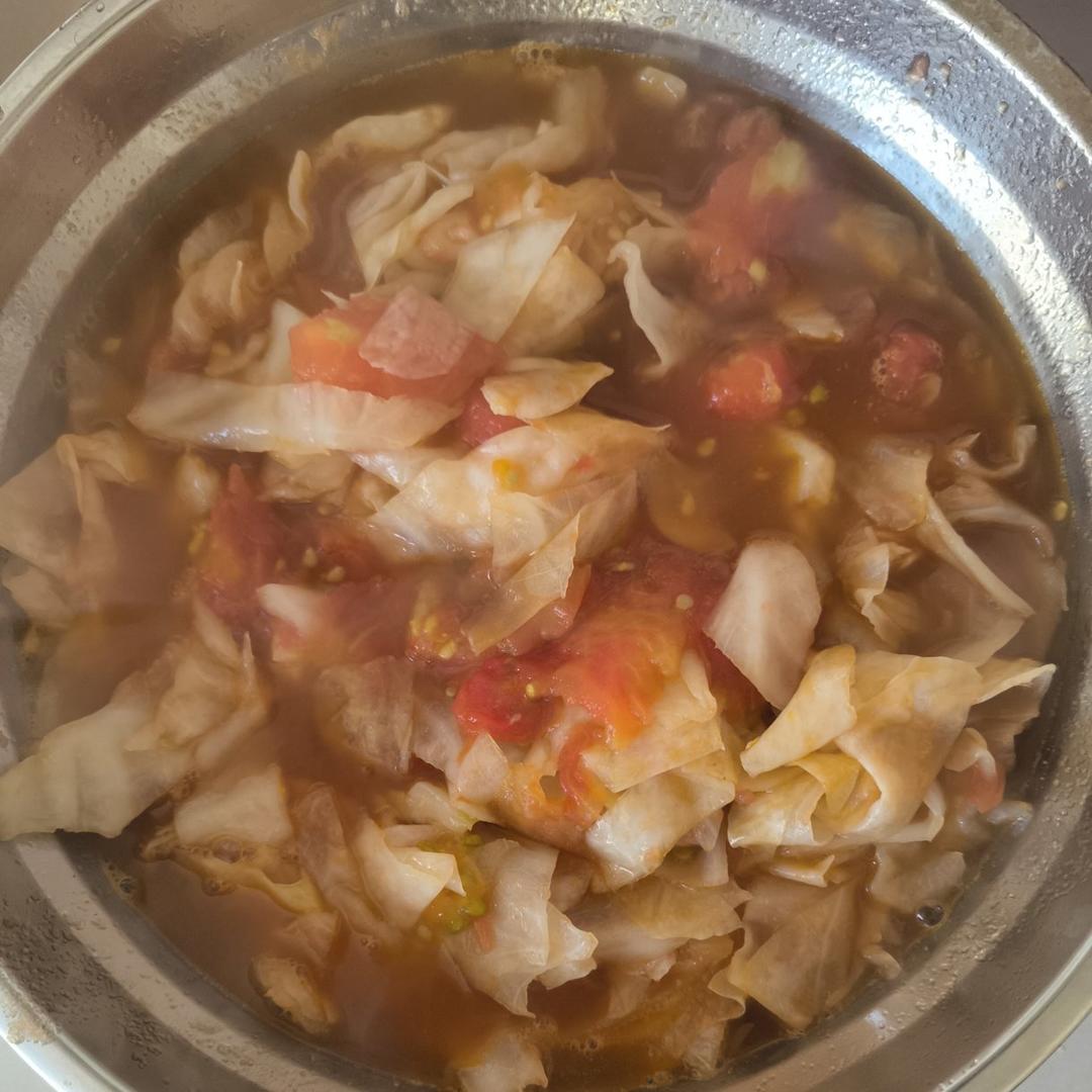 🔥低脂低卡好吃不胖❗️酸爽开胃的茄汁包菜